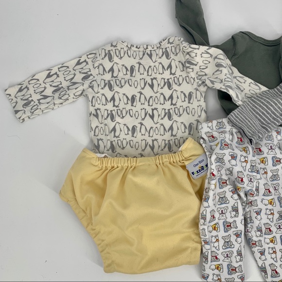 Lot 4 newborn baby boy Carter’s Circo Fuzzibunz - Picture 7 of 10